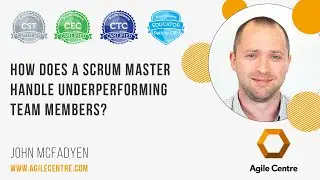 How does a scrum master handle underperforming team members?