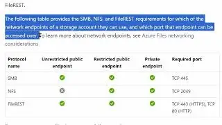 83. MS Azure Administrator Associate AZ 104 - Outbound port, file share, access policy