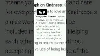Kindness#paragraph #class 9th Fbise # paper english#2022