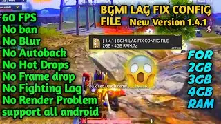 BGMI OFFICIAL VERSION LAG FIX CONFIG,BGMI LAG FIX, BATTLEGROUNDS MOBILE INDIA LAG FIX, BEST CONFIG