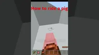 How to ride a pig in Minecraft 