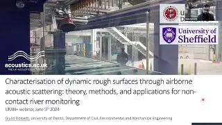 Characterisation of dynamic rough surfaces through airborne acoustic scattering