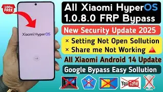 Xiaomi HyperOS Android 14 : Redmi, Poco, Bypass Google Account (FRP Lock) 2024✅ HyperOS FRP Bypass✅