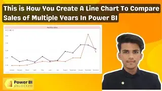 How to Create Line Chart To Compare Sales Of Multiple Months In Power BI 2024 | Power BI Tutorial
