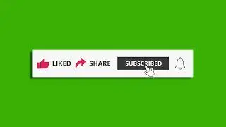 youtube channel subscribe button green screen background || No-copyright