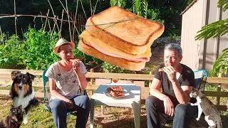 🥪 HOW TO MAKE CROQUE MONSIEUR EASY 🥪⎮WOODEN FENCE FOR THE VEGETABLE GARDEN 🍅🥬