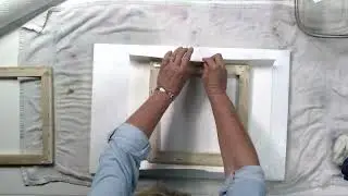 Wrapping Watercolor Paper Around Stretcher Bars - Easy Steps
