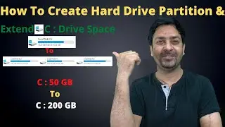 Hard Disk Partition Without Windows Formatting | Extend C Drive Space | Increase Space In C Drive |