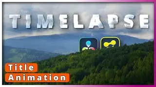 Animated Title with  Timelapse Clouds [Free Davinci Resolve] 
