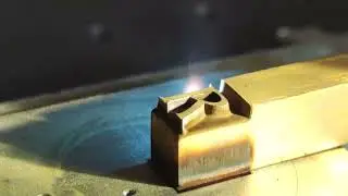 Deep engraving brass jpt 100 W - Глубокая гравировка латуни jpt 100 m7