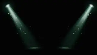 Exclusive lighting stage with black screen background. Copyright free video.