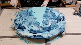 Gorgeous Chaos Blowout! Acrylic Paint Pour Art