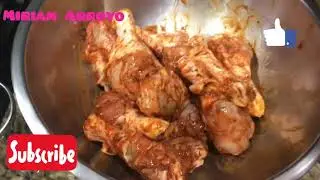 Piernas de pollo 🍗 marinadas con salsa Valentía.