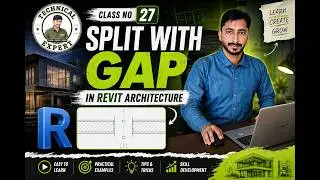 Split with Gap in Revit | How to Use Split Tool with Gap | Complete Tutorial (Urdu/Hindi) | class#27