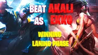 Ekko VS Akali | How to beat Akali as Ekko | Tips And Counters for Laning Phase