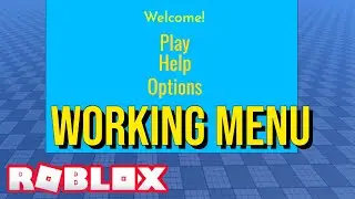 Roblox Studio How To Make A Working Main Menu