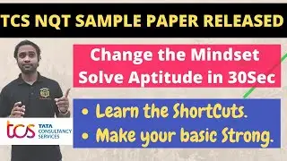 TCS NQT Sample Paper Released | TCS Aptitude Sample Paper August & November 2021