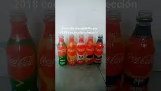 botellas coca cola de colección mundial 2018