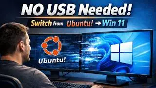 How To Install Windows 11 Without USB - Switch From Ubuntu