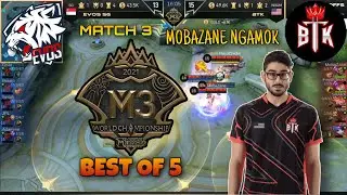 ROGER MOBAZANE MARAH BESAR | BTK VS EVOS SG MATCH 3 | M3 WORLD CHAMPIONSHIP | MOBILE LEGENDS