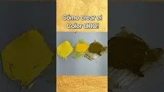 Cómo mezclar el color Oro en Óleo 👑 #shortvideo #art #pinturaoleo #painting #arte