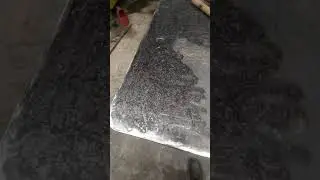 Как состарить металлическую столешницу.