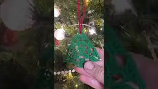 Crochet Christmas ornaments #shorts #crochet #craft #howtocrochet #christmas #crochetpattern #diy