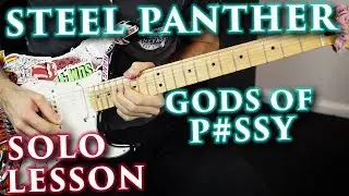 Gods Of Pussy | Steel Panther guitar solo lesson