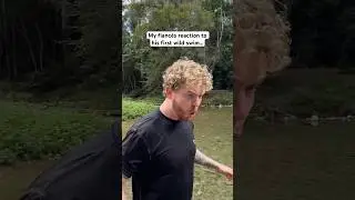 My fiancé’s reaction to his first wild swim in Australia…￼ 