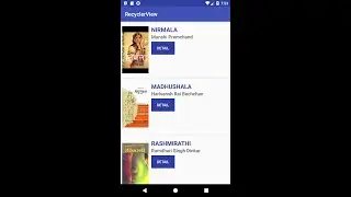 Android RecyclerView Example with ItemClick
