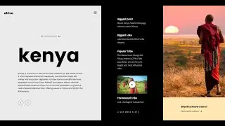04 Kenya HTML CSS Javascript GSAP Animation tutorial