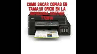 como sacar copias a un documento en tamaño oficio, en la impresora brother  DCP-T720DW