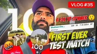My first ever test match | Match me hui ladai or mena maare record chakke | Fastest test century |
