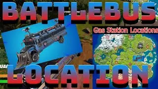 Visit Gas Stations in a Battlebus - Fortnite