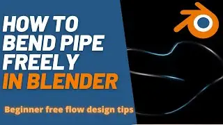 Blender Tutorial | How To Bend Pipe Freely In Blender 2.9