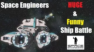 Space Engineers Epic 1v1 HUGE Ship Battle