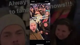 Derek Hough seeing fans after Albany show!