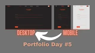 Awesome Responsive Contact Form (Full Animated Portfolio) Series End || HTML, CSS and JavaScript
