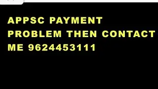 appsc group 1 payment problem I how to apply I 2024
