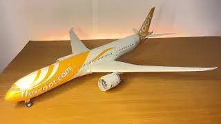 Flyscoot Boeing 787-9 Dreamliner Papercraft | Alvarez Papercraft