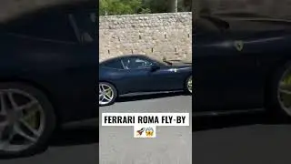 Insane fly by acceleration Ferrari Roma 😱 #carspotting #ferrari #monaco #ferrariroma
