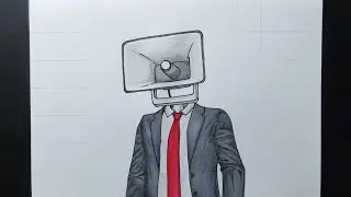 How to draw Siren Man