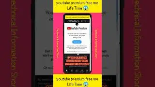 Youtube Premium Free Me Lifetime#youtube #premium #viral