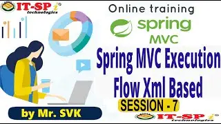 Session 7 Spring MVC Execution Flow Based On xml With Diagram || by Mr.SVK