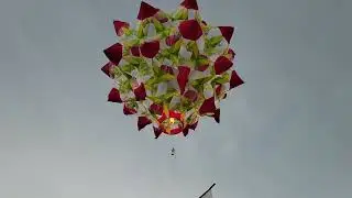 Semi-transprent balloo launched b y the Clockwork Orange team at the Regatta de Globos, Ajijic.