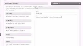 Adding Widgets in Wordpress