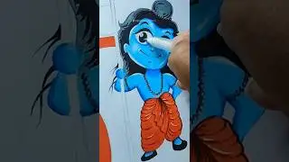 Ram Navami Special Drawing 🚩 , Cute Ram Ji Drawing ❤️ #shorts  #ram