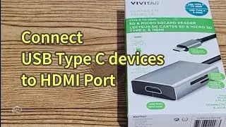USB Type-C to HDMI Cable and Memory Card Reader | Vivitar
