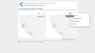 Google Data Studio - Optional metrics - Interactive side by side metrics comparison