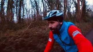A frosty morning gravel bike groad ride.